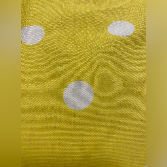 Kate Spade Apron Yellow White Dot Kitchen Measurements on back - Picture 11 of 12